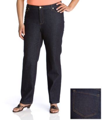 Liz Claiborne New York Plus Size Hepburn Straight-leg Jeans