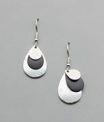 Silver Forest Evening Rain Earrings