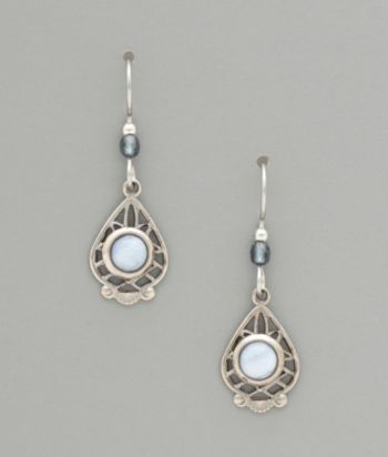 Silver Forest® Blue Lace Agate Drop Earrings