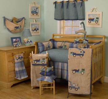 Big Equipment Baby Bedding Collection by Cotton Tale Designs