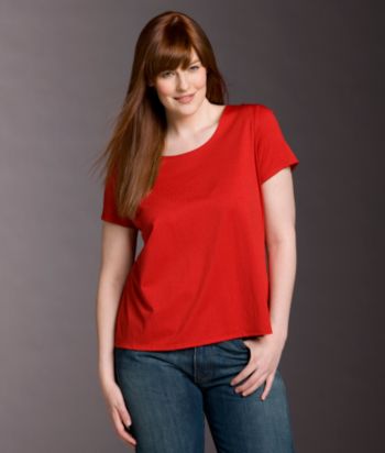 Notations® Plus Size Scoopneck Knit Tee