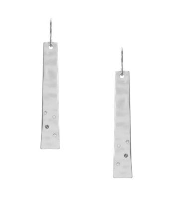 Kenneth Cole® Silvertone Linear Drop Earrings