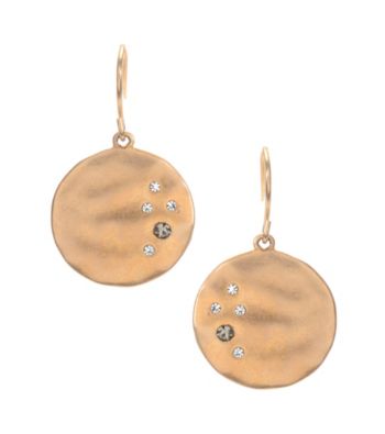 Kenneth Cole® Goldtone and Crystal Drop Earrings