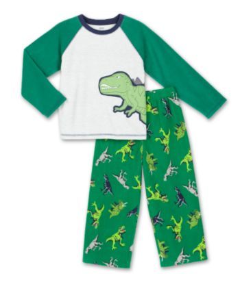 Carter's® Boys' 4-12 T-Rex 2-Piece Sleep Set - Green/Gray