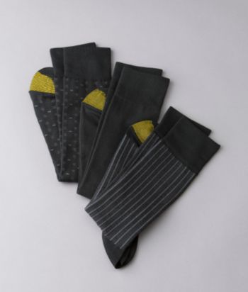 GOLD TOE® Men's Bamboo 3-Pack Casual Socks - Black