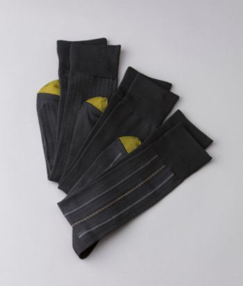GOLD TOE® Men's 3-Pack Casual Socks - Black