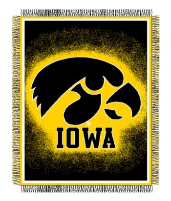 University of Iowa Logo Throw