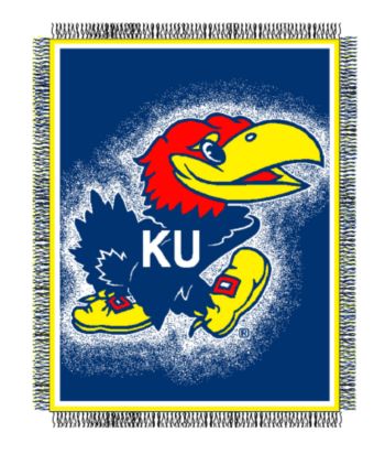 University of Kansas Logo Throw