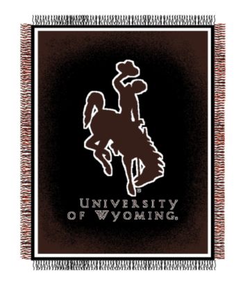 University of Wyoming Logo Throw