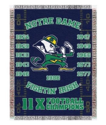 Notre Dame Commemorative Throw