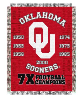 Oklahoma University Commemorative Throw