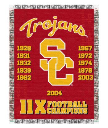 University of Southern California Commemorative Throw