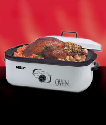 Nesco® 18-Quart Classic White Roaster Oven with Non-stick Cookwell