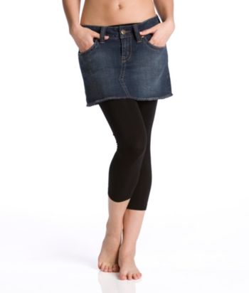 Just One Juniors' Seamless Cropped Leggings