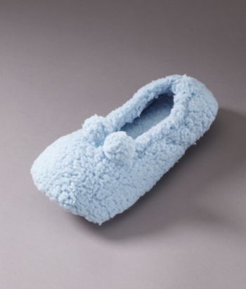 escentials Scented Micro Sherpa Ballerina Slipper