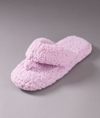 escentials Scented Micro Sherpa Thong Slipper