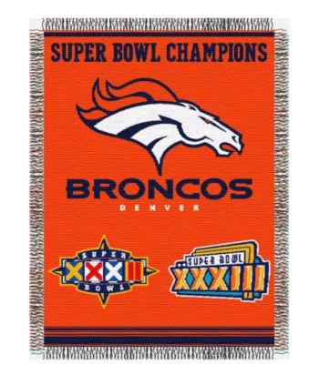 Denver Broncos Commemorative Throw