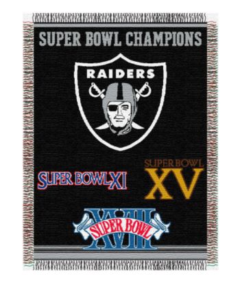 Oakland Raiders Commemorative Throw