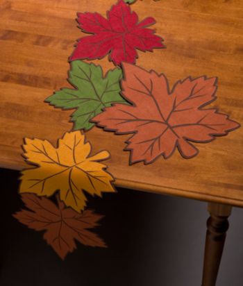 Leaf Cut-Out Table Linens by LivingQuarters