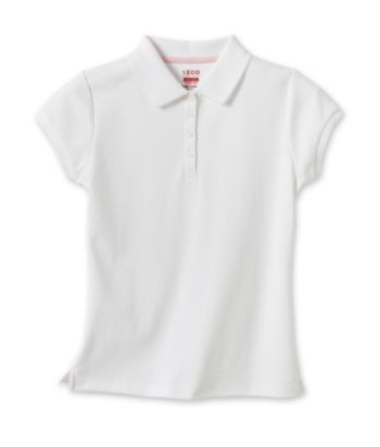 Izod® Girls' 4-16 School Uniform Polo - White