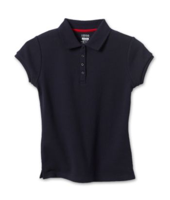 Izod® Girls' 4-16 School Uniform Polo - Navy