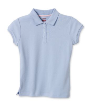Izod® Girls' 4-16 School Uniform Polo - Light Blue