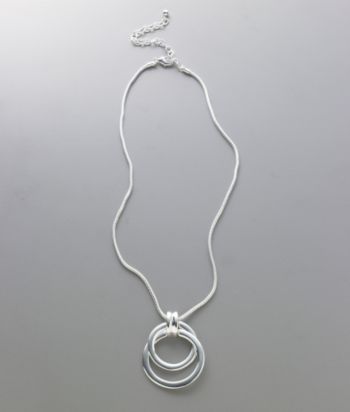 Napier® Orbital Pendant Necklace - Silver
