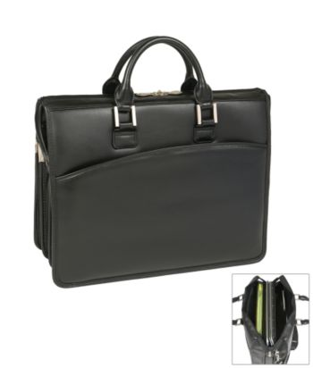 McKlein I Series Ravenswood Triple Compartment Laptop Case in Black