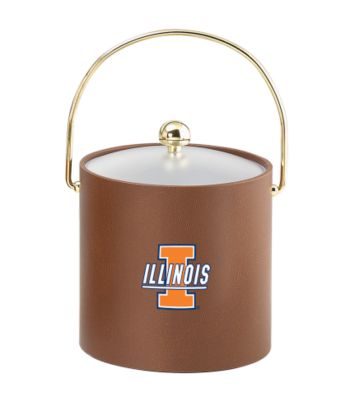 Kraftware™ University of Illinois Football-Motif 3-Quart Ice Bucket with Logo
