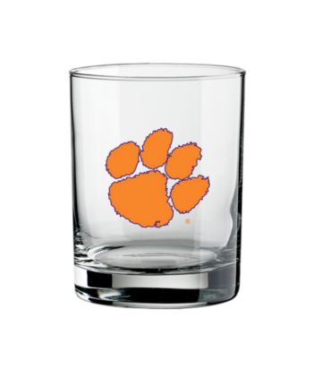 Kraftware™ Clemson University Tigers Logo Set of 4 Double Old Fashioned Glasses
