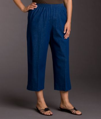 Alfred Dunner® Plus Size Capri Pants - Denim