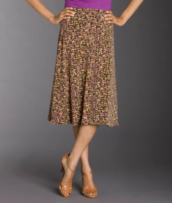 Evan-Picone® Petites' A-line Skirt - Stamp Print