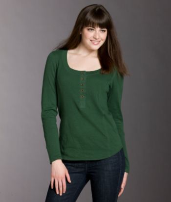 Ruff Hewn Scoopneck Henley Top