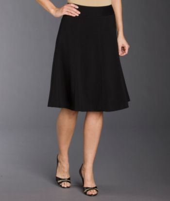 Relativity Career Gored Bi-Stretch Skirt - Jet Black