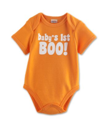 Attitude Baby 1st Boo Bodysuit - Auburn Orange