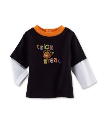 Cuddle Bear Baby Boys' Halloween Swing Top - Midnight Black