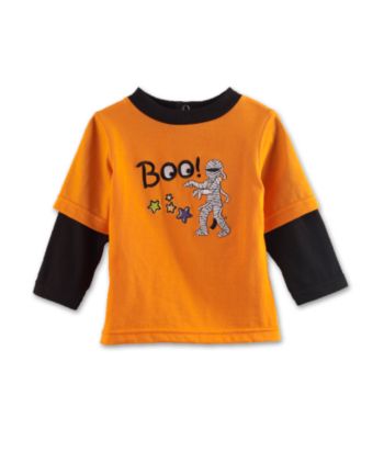 Cuddle Bear Baby Boys' Halloween Swing Top - Auburn Orange