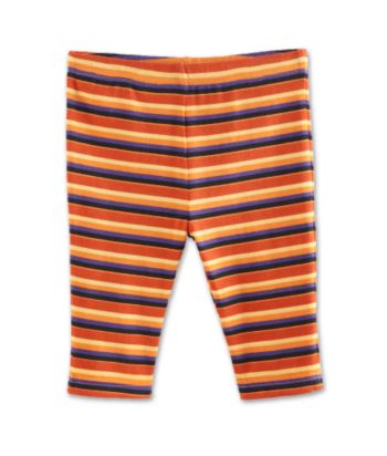 Cuddle Bear Baby Girls' Halloween Leggings - Multi Stripe