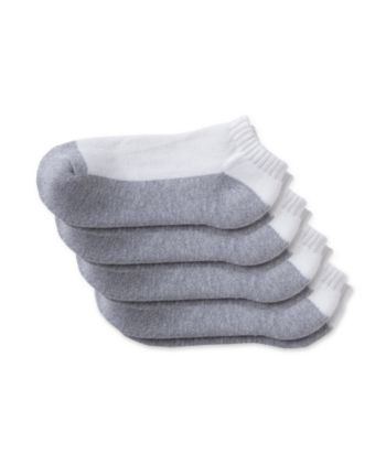 Statements Boys' 4-Pack Low Cut Sport Sock - Grey Bottom