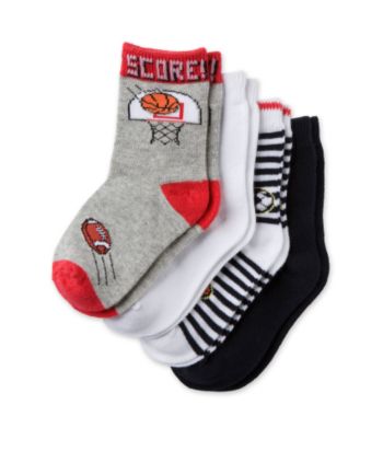 Statements Boys' 3-Pack Car Pattern Dress Socks - Black/Grey Multi
