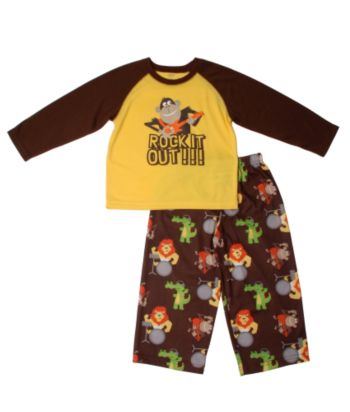 Carter's® Boys' 2T-4T Rock Out Sleep Set - Brown/Yellow
