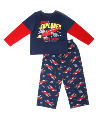 Carter's® Boys' 4-12 Space Explorer 2-Piece Sleep Set - Navy/Red