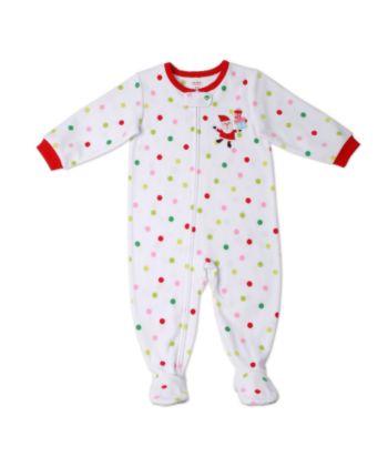 Carter's® Baby Girls' Christmas Blanket Sleeper - White