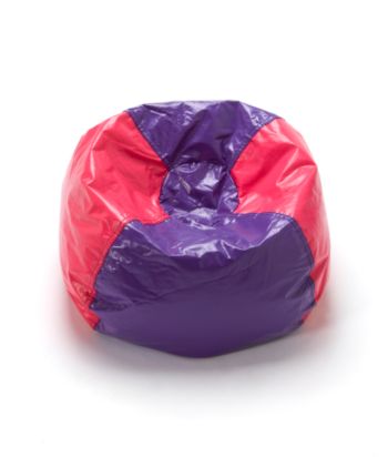 Ace Bayou Shiny Bean Bag Chair - Pink/Purple