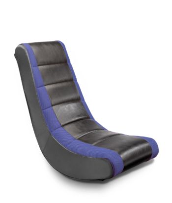 Ace Bayou Adult Video Rocker with Mesh Racing Stripe - Black/Blue