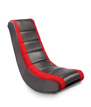 Ace Bayou Adult Video Rocker with Mesh Racing Stripe - Black/Red