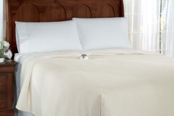 Perfect Fit Wide Wale Ribbed Microfleece Electric Blanket