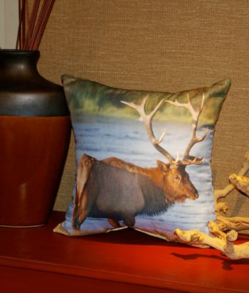 Elk Lodge Decorative Pillow by Croscill®