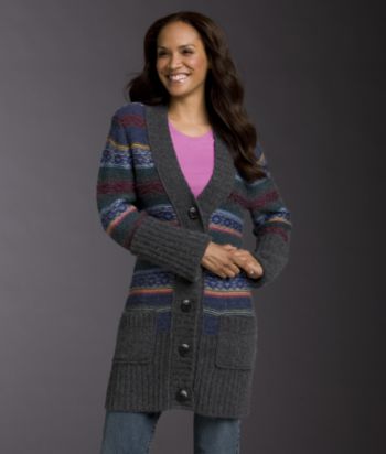 Ruff Hewn Striped Sweater Coat