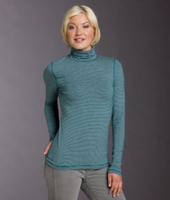Ruff Hewn Striped Scrunch Turtleneck Top